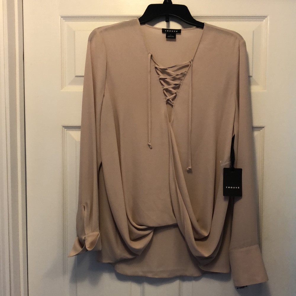 Semi-sheer blouse